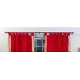 thumbnail image 4 of Tab Top Sheer Sari Curtains 80"W x 108"L matching tiebacks- Handcrafted Fire Brick Indian Drapes Unlined for light & airy ambience Perfect for Living/Bedroom/Dining Room Sold in Pairs, 4 of 6