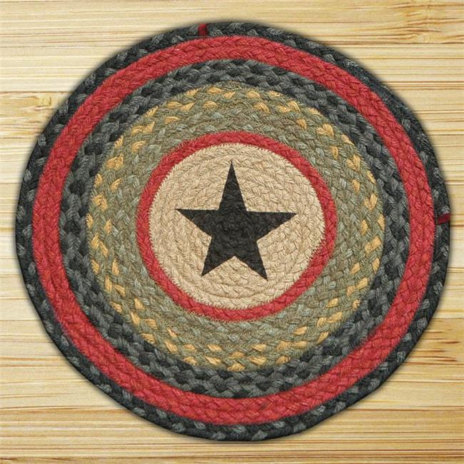 Earth Rugs 49CH238S Star Round Chair Pad