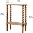thumbnail image 2 of Narrow Side Table, Small End Table with Storage Shelf, Modern Bedside Table Night Stand for Living Room, Bedroom, Office and Small Spaces (Rustic Brown), 2 of 8