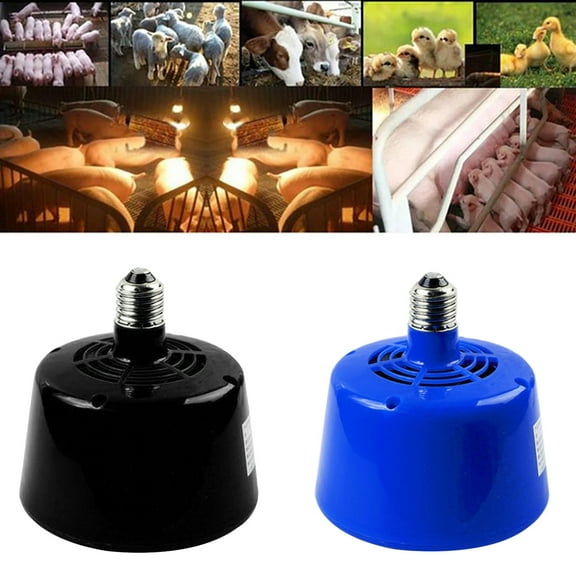 Walbest 100-300W Heating Lamp, Safe Chicken Coop Pet Heater Livestock Heat Lamp Tool,Cultivation Heating Lamp for Pet Chicken Livestock Heat Lamp Tool, Blue E27
