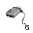 thumbnail image 1 of Inteprter Nuevo adaptador portátil tipo c a USB ordenador portátil USB 3,0 Mini convertidor de USB-C de aleación de aluminio Juegos de teclado y mouse para computadora plata, 1 of 8