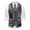 Grey, variant on Style With Lapel Retro Patchwork Design Houndstooth Vest For Casual And Formal Wear Handsome Cozy Men's Outerwear Vests