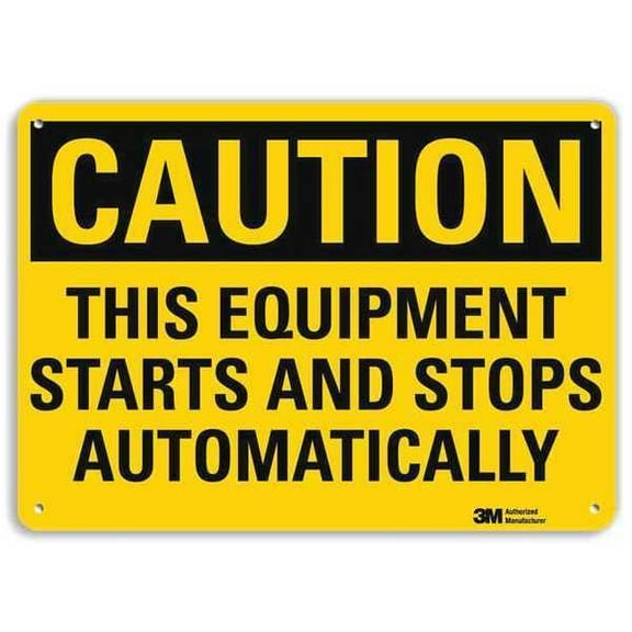 Lyle Caution Sign,10 inx14 in,Plastic U1-1030-NP_14X10