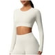 thumbnail image 3 of Sudaderas de otoño,Camiseta informal de manga larga con cuello redondo para mujer, con estampado de cuadros suaves, para uso diario, ideal para el hogar, sopatenor, 3 of 9