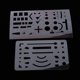 thumbnail image 3 of Kit de geometría matemática, 16 piezas, suministros para estudiantes con caja de almacenamiento, reglas, transportador, brújula, recambios de , b Macarena Geometría Matemáticas Dibujo Redacción, 3 of 8