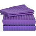 thumbnail image 1 of 1200 Thread Count 4 Piece Quality Sheet Set 27 Inch Deep Pocket 100% Egyptian Cotton Stripe Pattern, 1 of 4