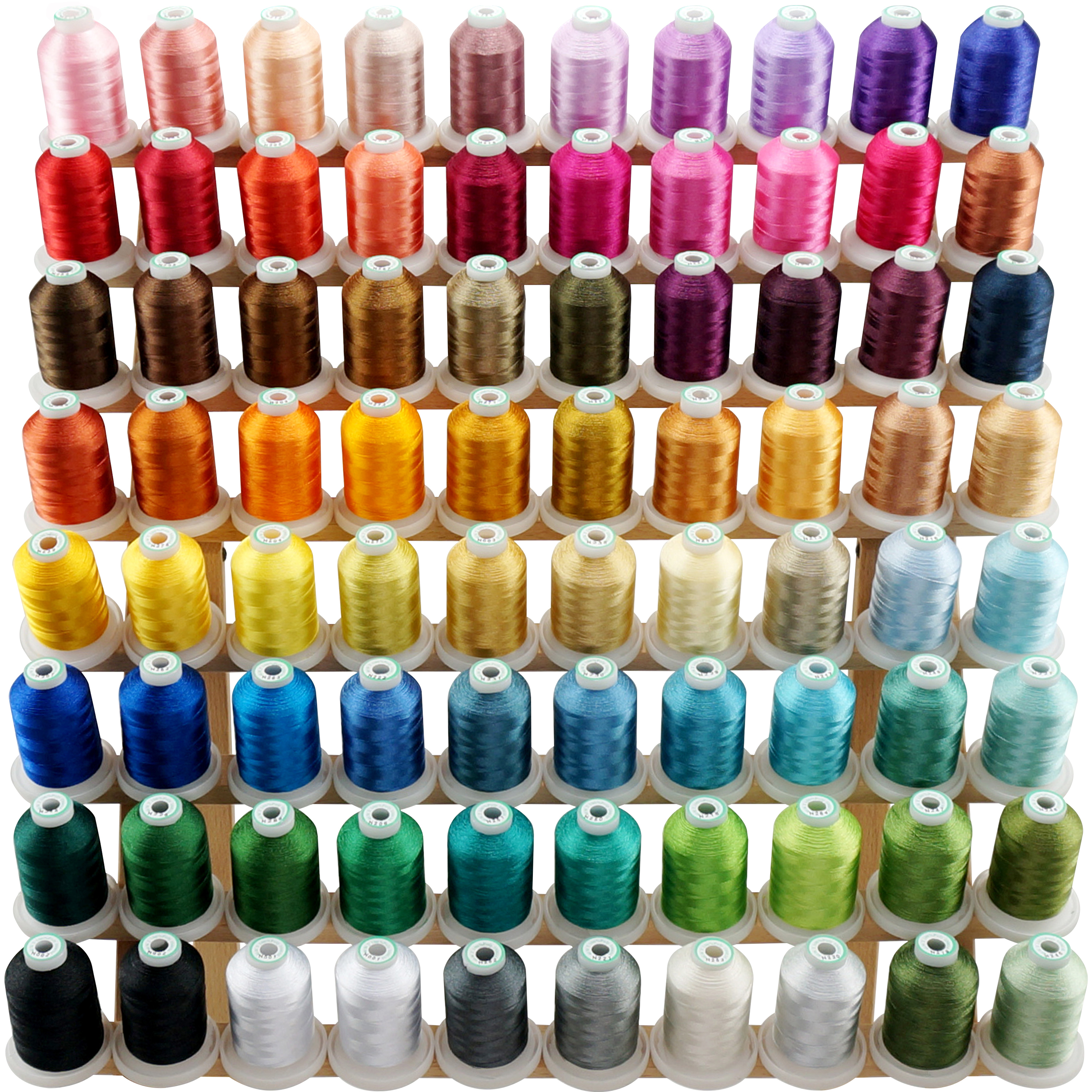 New brothread 80 Spools Polyester Embroidery Machine Thread Kit