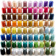 New 63 Brother Colors Embroidery Thread Set 1100yards 40wt Polyester ...