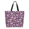 thumbnail image 1 of Balery Butterflies And Floral Bolsa Tote Estilo Estético con Cremalleras, Bolsa de Hombro, Bolsa de Compras Grande y Plegable, 1 of 8