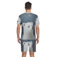 thumbnail image 6 of joogoo Men's Pajama Set Bear in Winter V-Neck Pj Shorts Set 2 Piece Loungewear Sleepwear XXL, 6 of 7