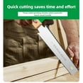 thumbnail image 4 of Japanese Style Hand Saw Single/Double Sided Fine Tooth Wood Saw SK5 Steel Flexible Hand Saw Garden Hand Tool for Woodworking, 4 of 5