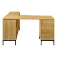 thumbnail image 2 of Monarch Specialties Computer Desk, Home Office, Corner, Storage Drawers, 60"l, L Shape, Work, Laptop, Metal, Laminate, Brown, Black, Contemporary, Modern, 2 of 9