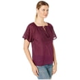 thumbnail image 2 of Lucky Brand Womens Cotton Embroidered Pullover Top, 2 of 3