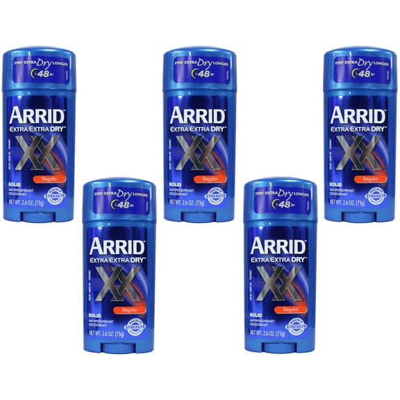 5 Pack - ARRID XX Anti-Perspirant Deodorant Solid Regular 2.70 oz Each