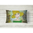 thumbnail image 2 of Carolines Treasures VHA3008PW1216 Bee Grateful Girl with Beehive Fabric Decorative Pillow  12H x16W multicolor, 2 of 3