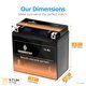 thumbnail image 2 of Batería para ATV CB CHROMEBATTERY YTX14-BS AGM sellada 12V, 2 of 9