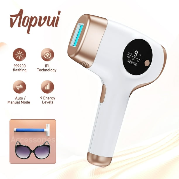 IPL Laser Hair Removal, 999,900 Flashes Painless 9 Levels Permanent Hair  Removal Machine 