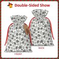 thumbnail image 2 of Honeii Snake Print Small Burlap Bags,Christmas Drawstring Treat Bags Gift Bags Reusable Candy Goodie Wrapping Bags for Holiday Party Favors Supplies -Medium, 2 of 9