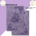 thumbnail image 5 of GSFY Case Compatible with iPad Air 11 inch M3 2025 / M2 2024, iPad Air 10.9 inch 4th / 5th Gen, PU Leather Multi-Angle Folio Stand Cover with Pencil Holder & Card Pockets, Butterfly-Purple, 5 of 7