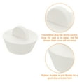 thumbnail image 4 of 4pack Rubber Drain Stopper Bathtub Drain Plug Fits 1 Inch to 1-3/8 Inch, White, 4 of 6