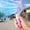 Pink, variant on WZXPWT Handheld Fan, Portable USB Charging Mini Fan, Desktop Student Handheld Fan, Quiet Rechargeable Personal Fan