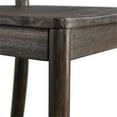 thumbnail image 5 of Home Square 3 Piece X-back Solid Wood Counter Stool Set in Dark Brown, 5 of 11