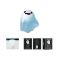 thumbnail image 4 of Clearance!Glow in The Dark Mini Ghost Figures with Box,Small Resin Miniature Cute Halloween Luminous Tiny Assorted Spooky Figurines Baskets Party Favors Light up in 6 Designs with Thank You Card(Blue, 4 of 7