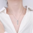 thumbnail image 3 of Cylinder Urn Necklace for Ashes Glass Hollow Cylinder Vial Keepsake Urn Cremation Jewelry Memorial Lockets Ashes Holder for Women Men, 3 of 9