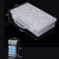 thumbnail image 3 of Caja transparente con cuadrícula, caja de almacenamiento para pintura de diamantes con cuentas hecha a mano, caja de cuentas de arroz de vidrio, caja de accesorios para decoración, 3 of 5