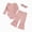 H185-Pink, variant on TOWED22 Newborn Baby Girl Clothes 3pcs Rib Frill Long Sleeve Romper Flared Pants Headband Set Fall Winter Outfits,3-6 M