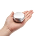 thumbnail image 4 of Uxcell 0.67oz 20ml Latas redondas con tapa de tornillo Contenedores de aluminio tono plateado 24 paquetes, 4 of 6