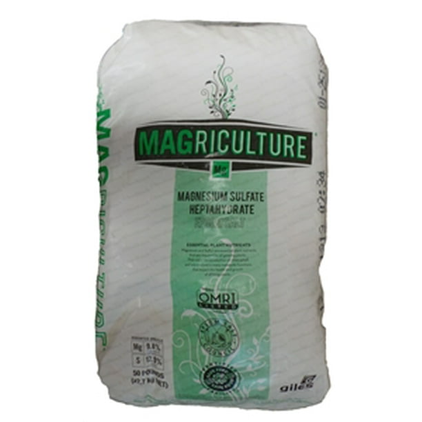 Magnesium Sulfate Heptahydrate Epsom Salt 50 Lbs.