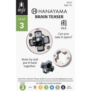 BePuzzled, Hex Hanayama Cast Metal Brain Teaser Puzzle Level 3 Ages 12+