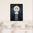 thumbnail image 4 of The Divine Feminine Cosmic Order Interstellar Goddess Blue Orange Sci-Fi Oil Painting Artwork Framed Wall Art Print A4, 4 of 5