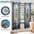 thumbnail image 5 of Bird Watercolor Blackout Curtains Thermal Insulation 63 inch Grommet for Bedroom Living Room Bathroom Kitchen Windows 2 Pack, 5 of 6