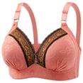 thumbnail image 5 of pimelu Bras for Women Push Up Bra for Women Underwire Compression T-Shirt Bras Elder Elegant Lace Trim Full Coverage Large Size Comfy Bra Plus Size Bras for Women, 5 of 5