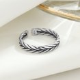 thumbnail image 4 of Anillo de plata esterlina s925 ZHIPENG tejido personalizado retro abierto giratorio estilo coreano mujer, 4 of 5