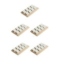 thumbnail image 3 of Maytalsory Rustic Wood Earring Card Holder with Tray for Jewelry Display Showcasing Collection 8 Pair White 5Set, 3 of 6