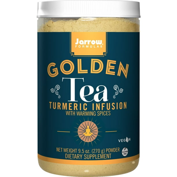 Jarrow Formulas Golden Tea, Tumeric Infusion With Warming Spices, 9.5