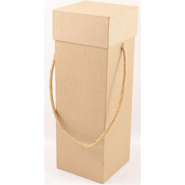1 Pc, Paper Mache Wine Box 12 " X 4.25 " X 4.25 " To Match Or Contrast