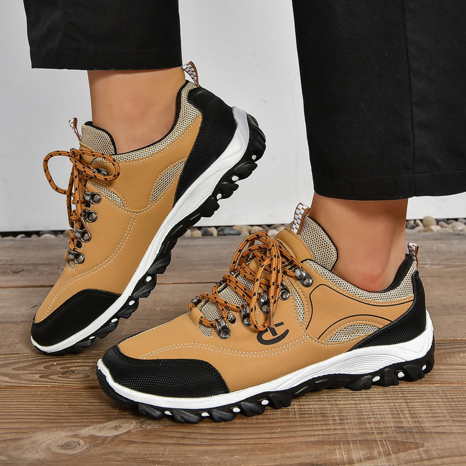 FhgihG Women's Waterproof Hiking Shoes Outdoor Climbing Sneakers Non-Slip Trekking Running