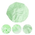 thumbnail image 3 of Unique Bargains 1 Pc Women Double Layer Shower Cap Hair Cap for Bathroom Vacation Travel Light Green, 3 of 3