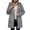 Grey, variant on Jane Wardrobe Lined Hooded Parka Coat for Women, Zip Up Long Sleeve with Pockets, Mid Length Fall Winter Outerwear, 1 Piece, S-XXL, Plus Size Friendly