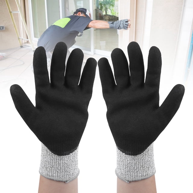 Guantes de trabajo, 1 par, accesorios de trabajo resistentes a cortes, guantes, máxima comodidad