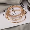 thumbnail image 2 of 3PCS/Set Fashion Thick Chain Link Bracelets Bangles For Women Vintage Snake Chain Gold Silver Color Bracelets Set Punk Jewelry, 2 of 6