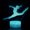 Ballet, variant on 3D Optical Lamp Illusion Night Light Musical Note 3D Table Lamp Children Kids Birthday Gift Creative Light Gift Stereo Vision Colorful NightlightWhite Base: Colorful Touch