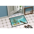 thumbnail image 2 of Indian Peacock Peafowl Christmas Doormat, 24" x 36", Multicolor, 2 of 2