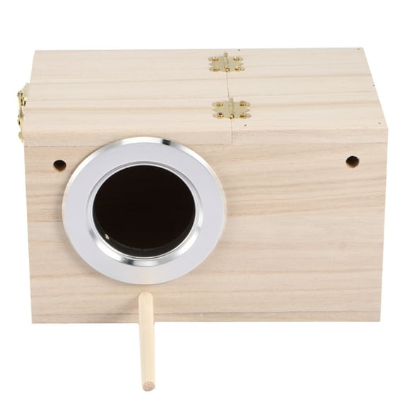 12x12x19.5cm Wooden Bird House Pet Warm Incubation Breeding Box for Birds Breeding Use
