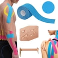 thumbnail image 2 of Athletic Tape, Ngxiha Sports Tape Wrist Tape Sports Tape Athletic Sports Tape Athletic Kinesiology Tape for Shoulder Easy Tear No Sticky Resid Ue Athletic Tape Wrist Tape for Athle Tes 2.5Cm·5M, 2 of 8
