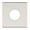 Lifetime Satin Nickel, variant on Baldwin R017.Fd Pair Of Estate Rosettes For Dummy Functions - Nickel